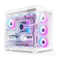 Monarch City Ranger X7 ARGB Mid-Tower ATX Gaming Case White